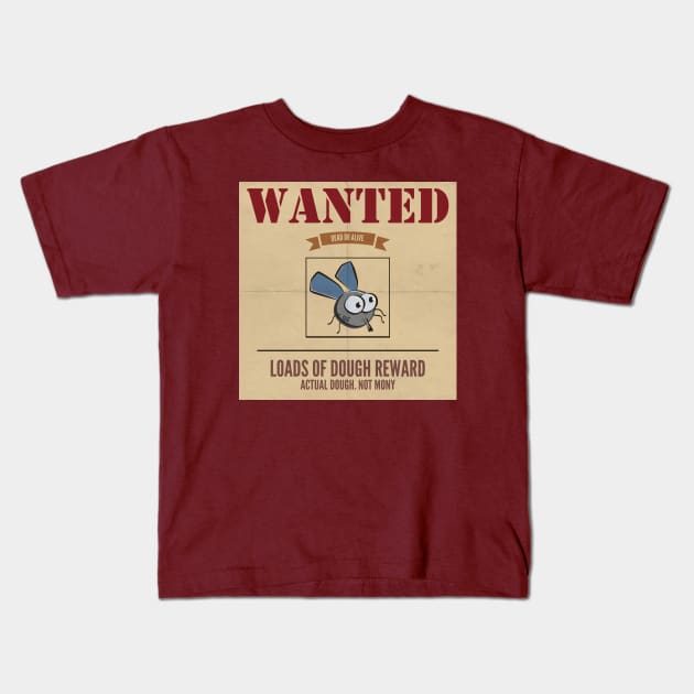 wanted fly Kids T-Shirt by shimodesign